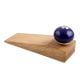 2 Pieces Navy Blue Round Ceramic Wooden Door Stopper